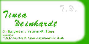 timea weinhardt business card